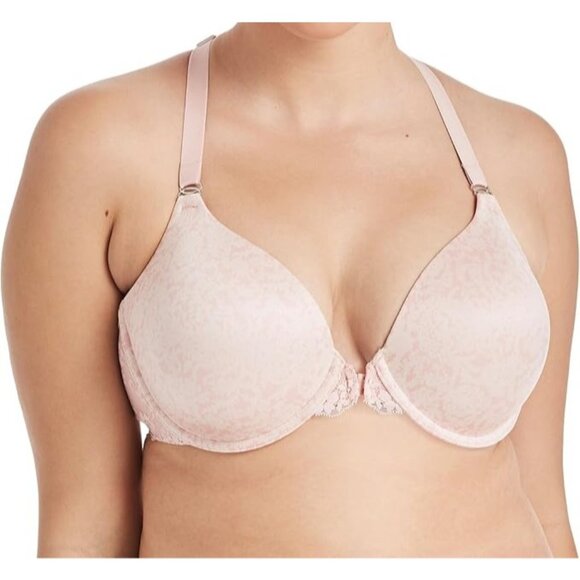 Maidenform One Fab Fit Everyday Full Coverage Racerback Bra 7112 Pale Pink 36C - Picture 1 of 9